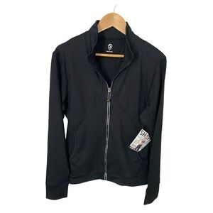 Shape Zip Front Activewear Jacket Black NWT Size L